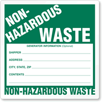 Drum Label Non-Hazardous Waste